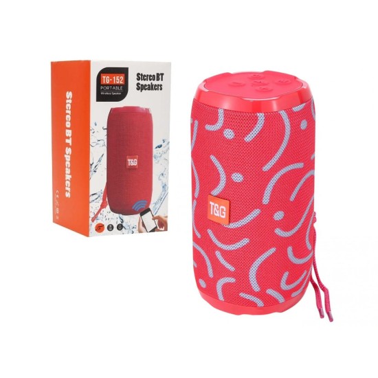 T&G WIRELESS BLUETOOTH SPEAKER TG-152 FM/MICROSD/USB/AUX RED GRAY T&G WIRELESS BLUETOOTH SPEAKER TG-152 FM/MICROSD/USB/AUX RED GRAY